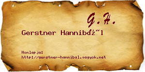 Gerstner Hannibál névjegykártya